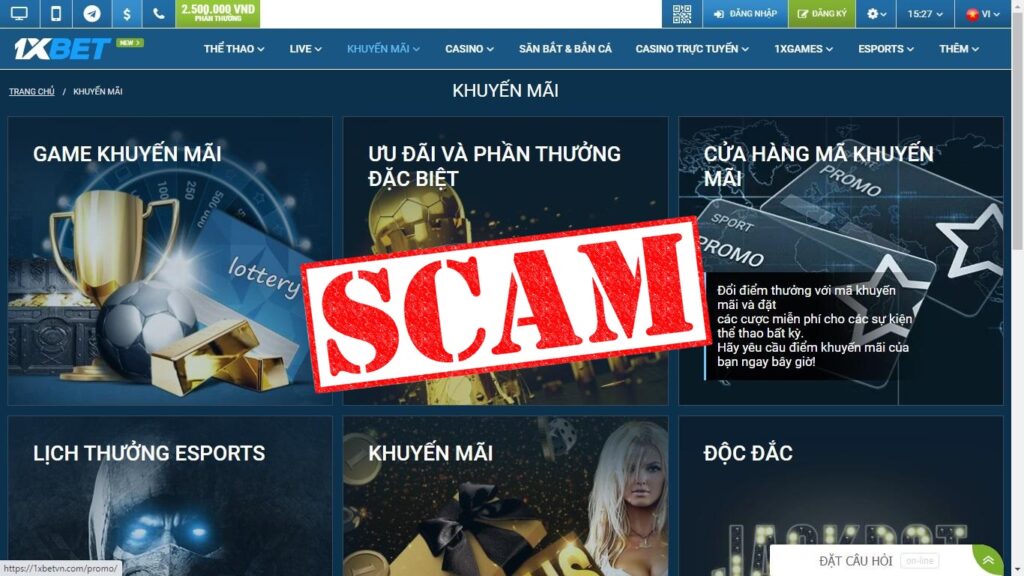 nhà cái lừa đảo 1xbet