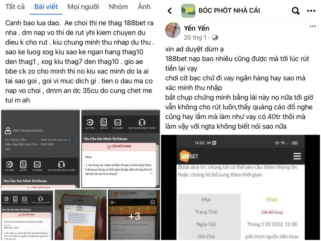 nhà cái 188bet lừa đảo