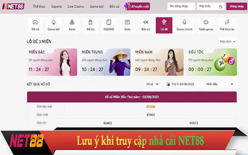 Lưu ý khi truy cập nhà cái NET88