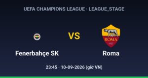 Fenerbahçe SK vs AS Roma